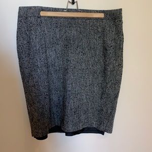 Lane Bryant grey tweed pencil skirt size 16